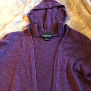 Purple cashmere cardigan